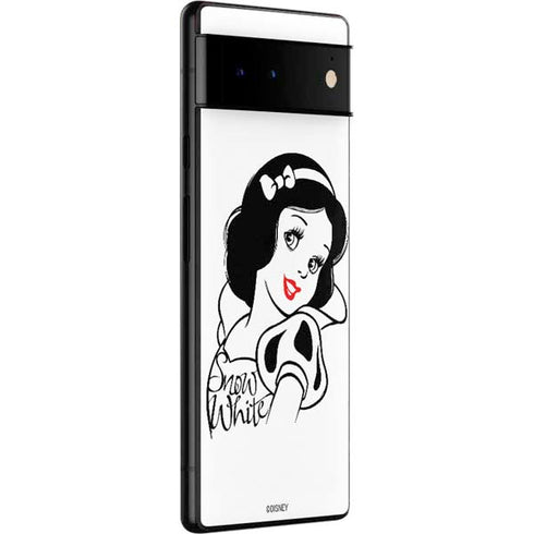 Disney Snow White Black and White Art Google Pixel 6 Pro Skin